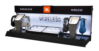 jbl headphone display